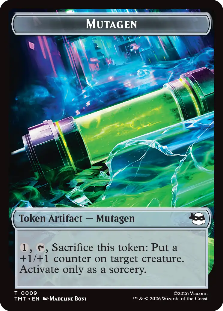 Mutagen token card artwork for Magic The Gathering