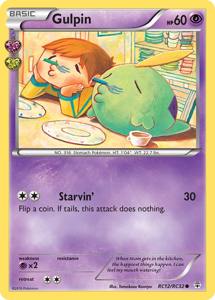 Gulpin card from Pokemon