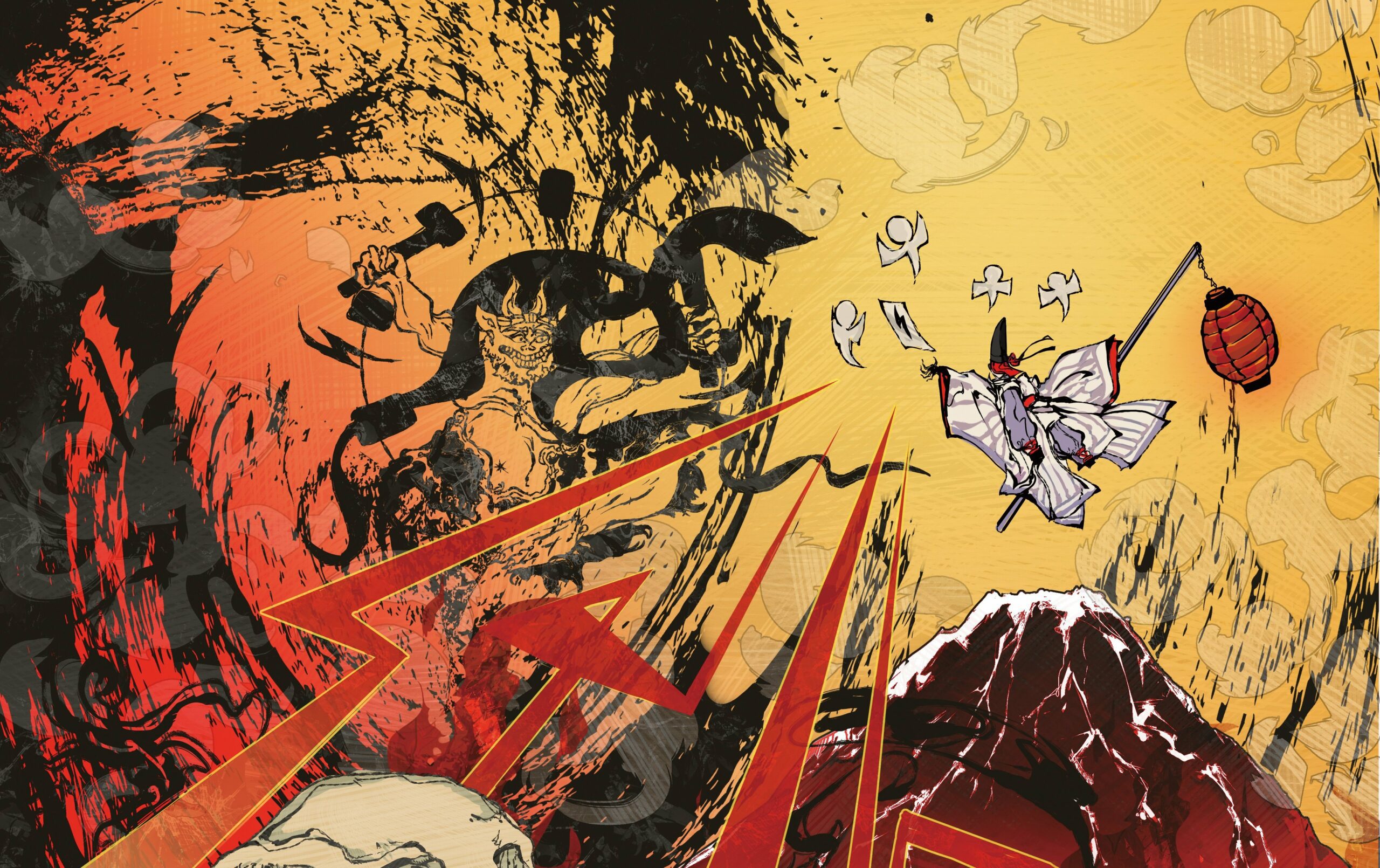 Lightning Bolt card artwork from Magic The Gathering