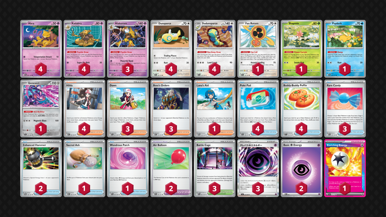 Alakazam list