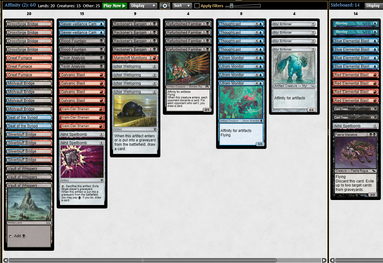 Affinity for Pauper: How to Choose Decks for Big Tournaments (Plus a Full Deck Guide for Grixis Affinity!) | Magic: The Gathering | Ultimate Guard - Magic: The Gathering - Ultimate Guard Affinity for Pauper: How to Choose Decks for Big Tournaments (Plus a Full Deck Guide for Grixis Affinity!) | Magic: The Gathering | Ultimate Guard - Magic: The Gathering - Ultimate Guard