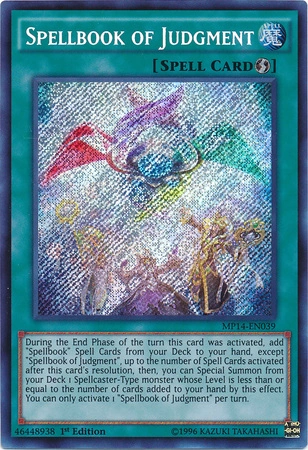 Spellbook of Judgment card from Yu-Gi-Oh!