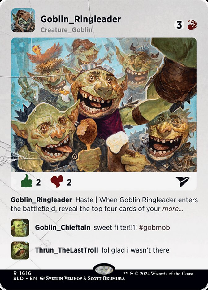 Goblin Ringleader mtg card art secret lair for mtg