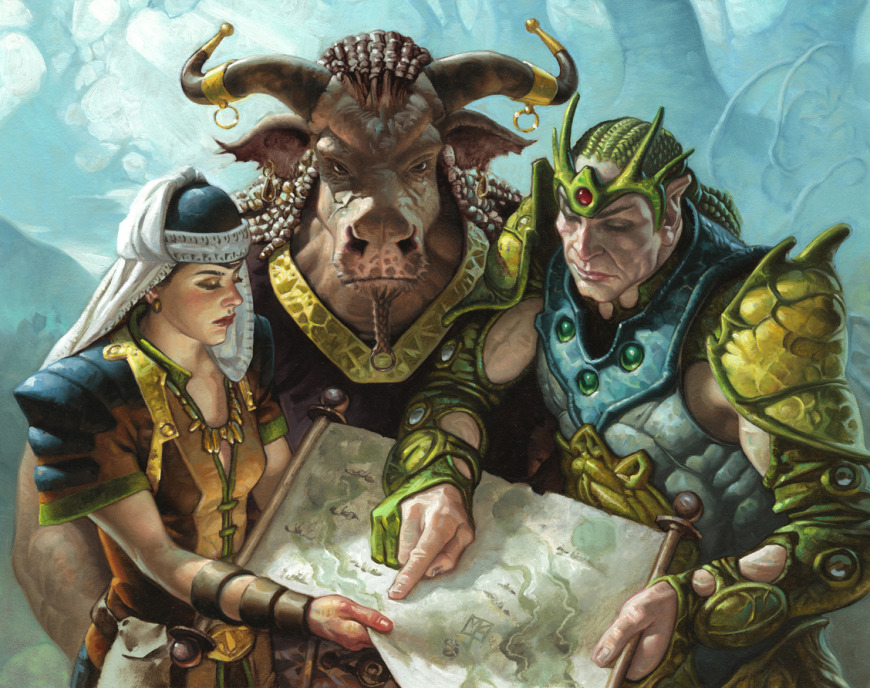 Lay of the land card artwork for mtg