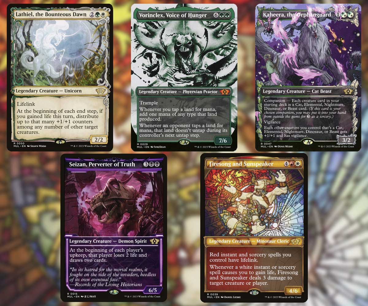 multiverse-legends-lathiel-seizan-vorinclex-firesomg-sunspeaker-kaheera-magic-the-gathering-mtg-copyright-wizards-of-the-coast-llc-wotc