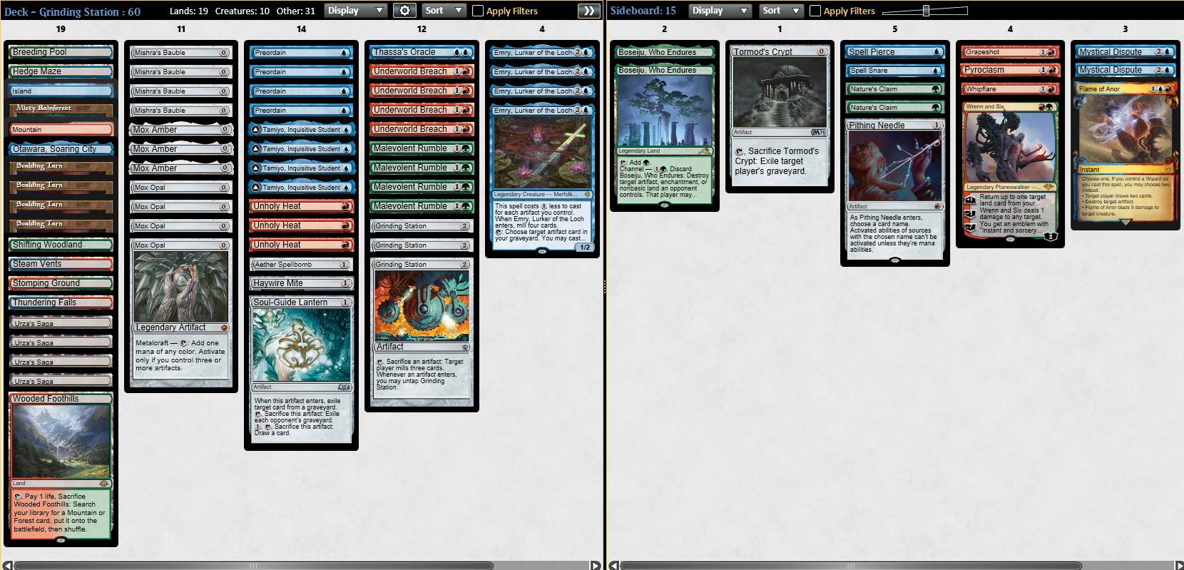 stacja-deck-list-mtg-magic-the-gathering-copyright-wizards-of-the-coast-wotc