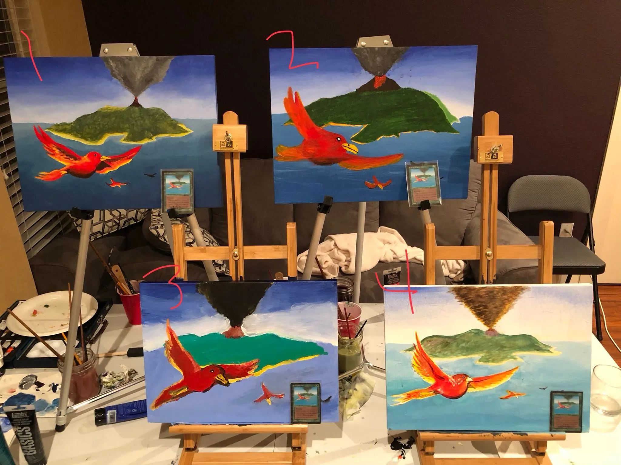 Gaby Spartz Birds of Paradise Paintings