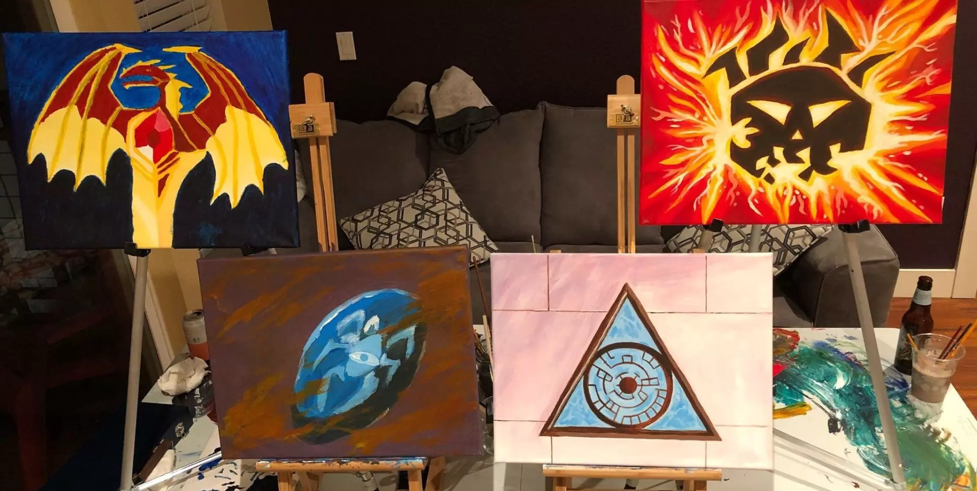 Gaby Spartz Rakdos Signet Paintings