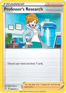 Professor's Research Trainer card from Pokémon