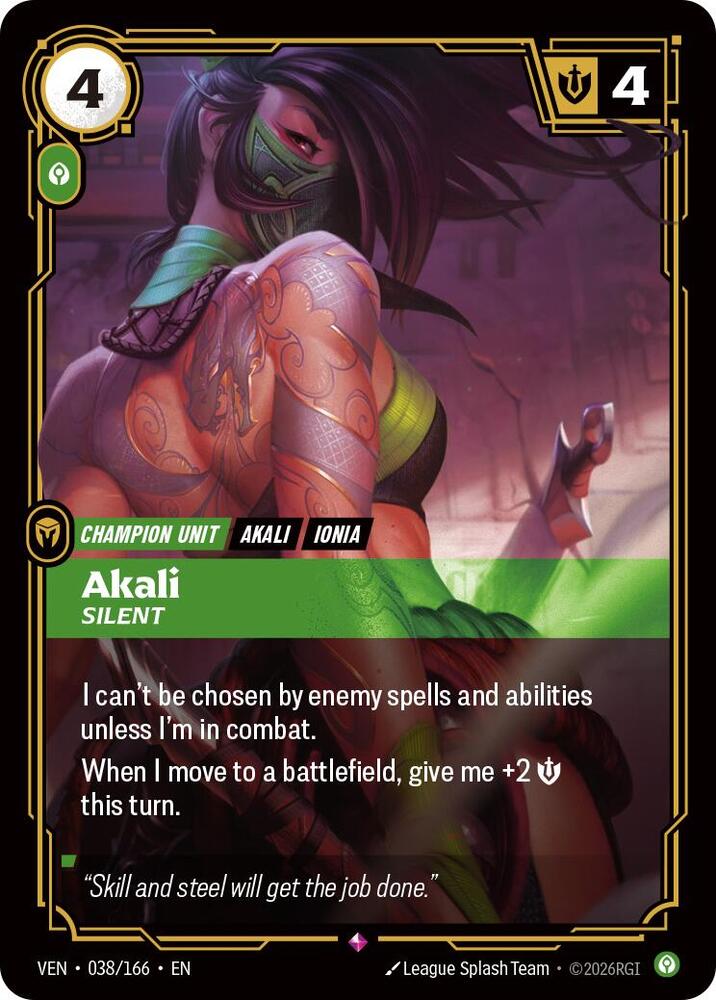 Akali Silent from Riftbound