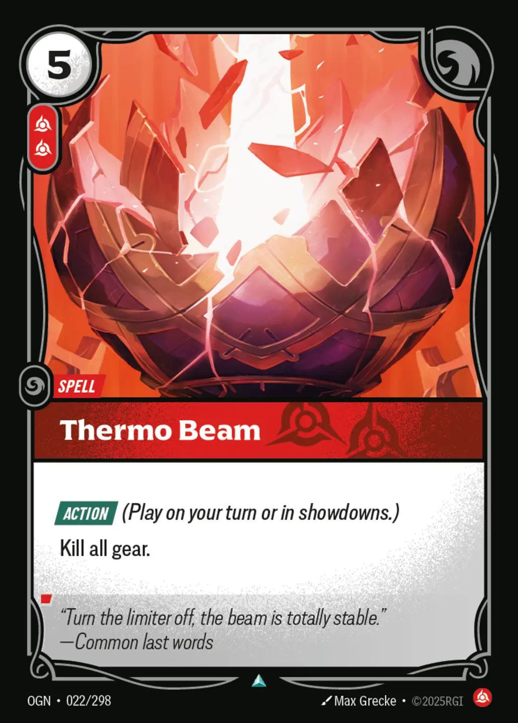Thermo Beam art for Riftbound