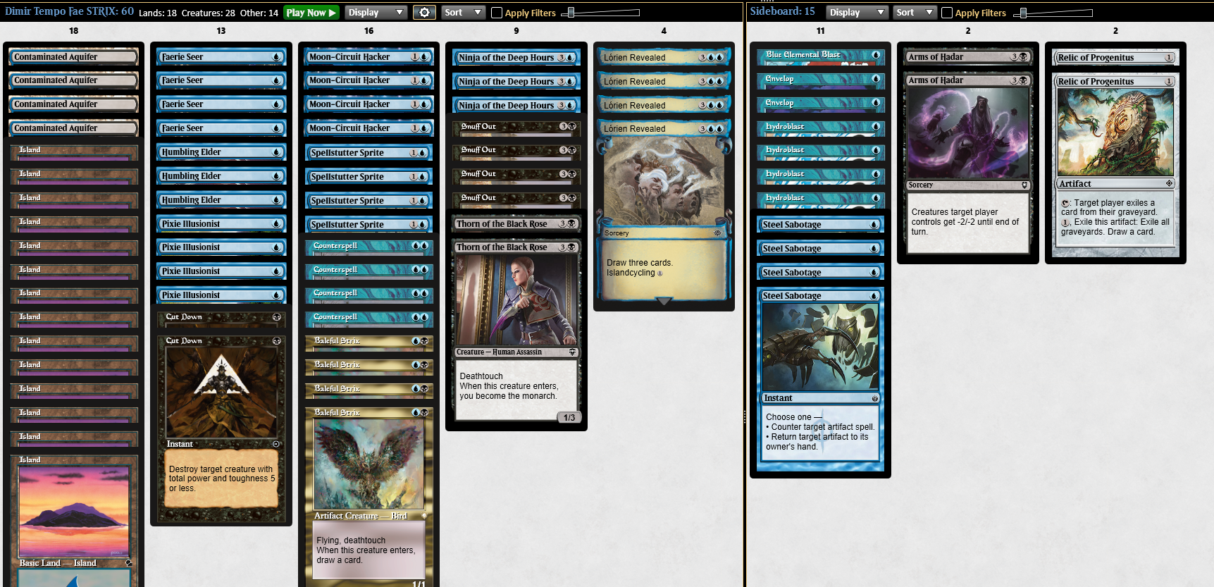 Dimir Tempo Fae Strix