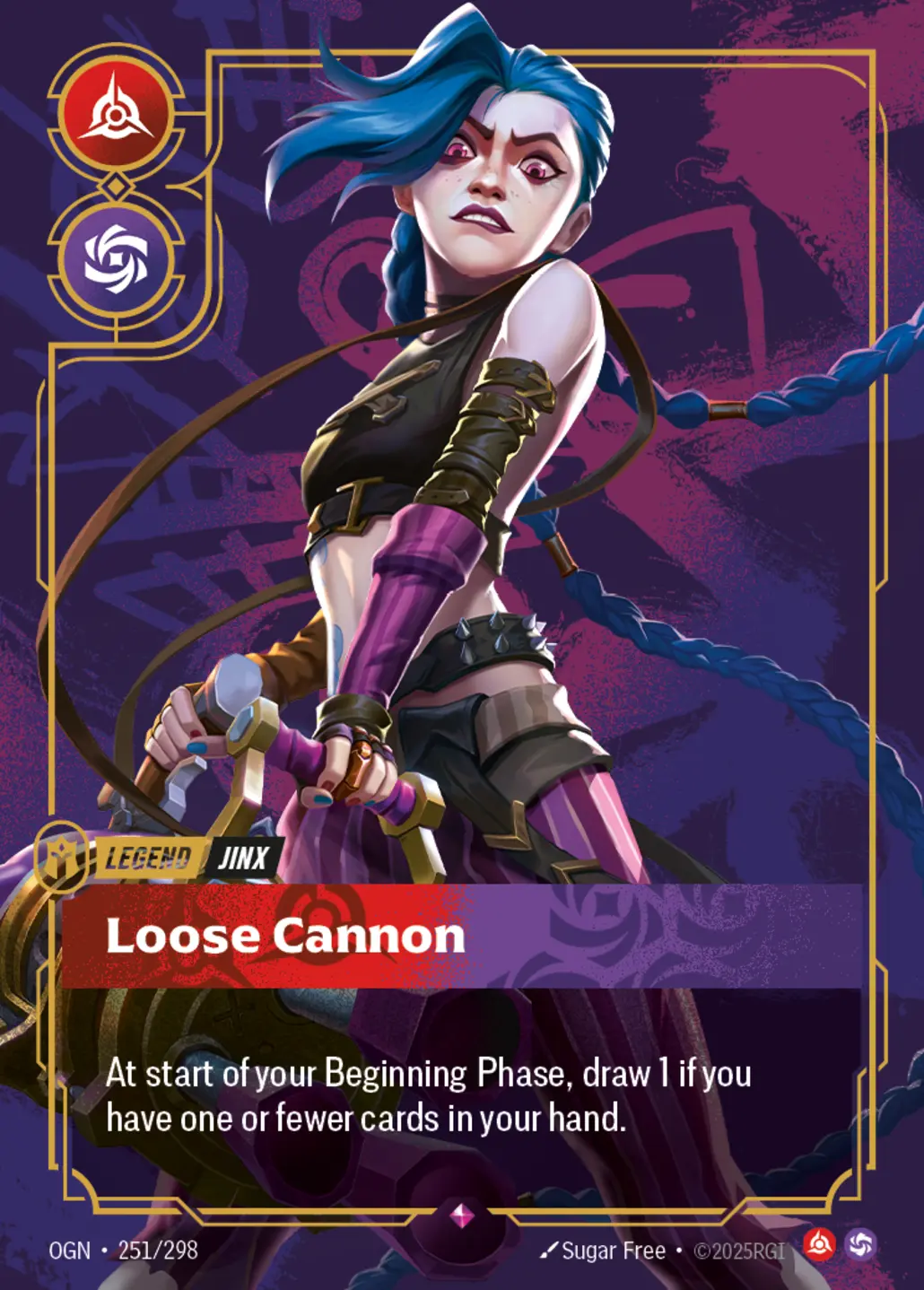Jinx art for Riftbound