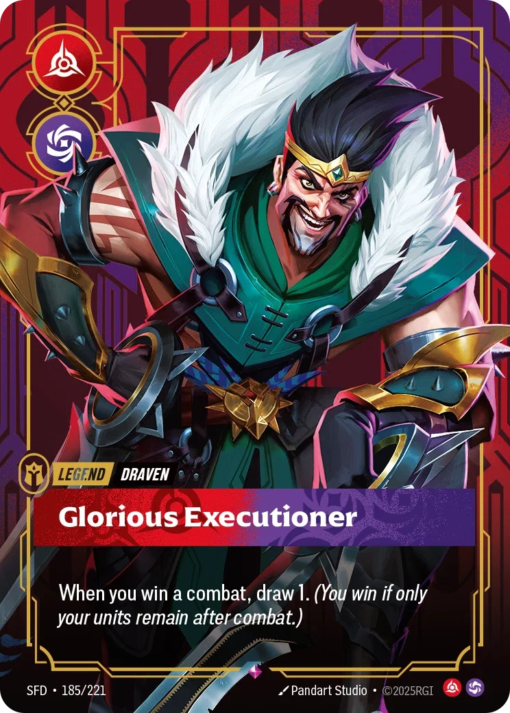 Draven art for Riftbound
