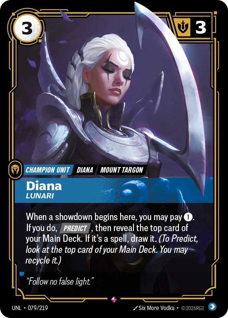 Diana Lunari art for Riftbound