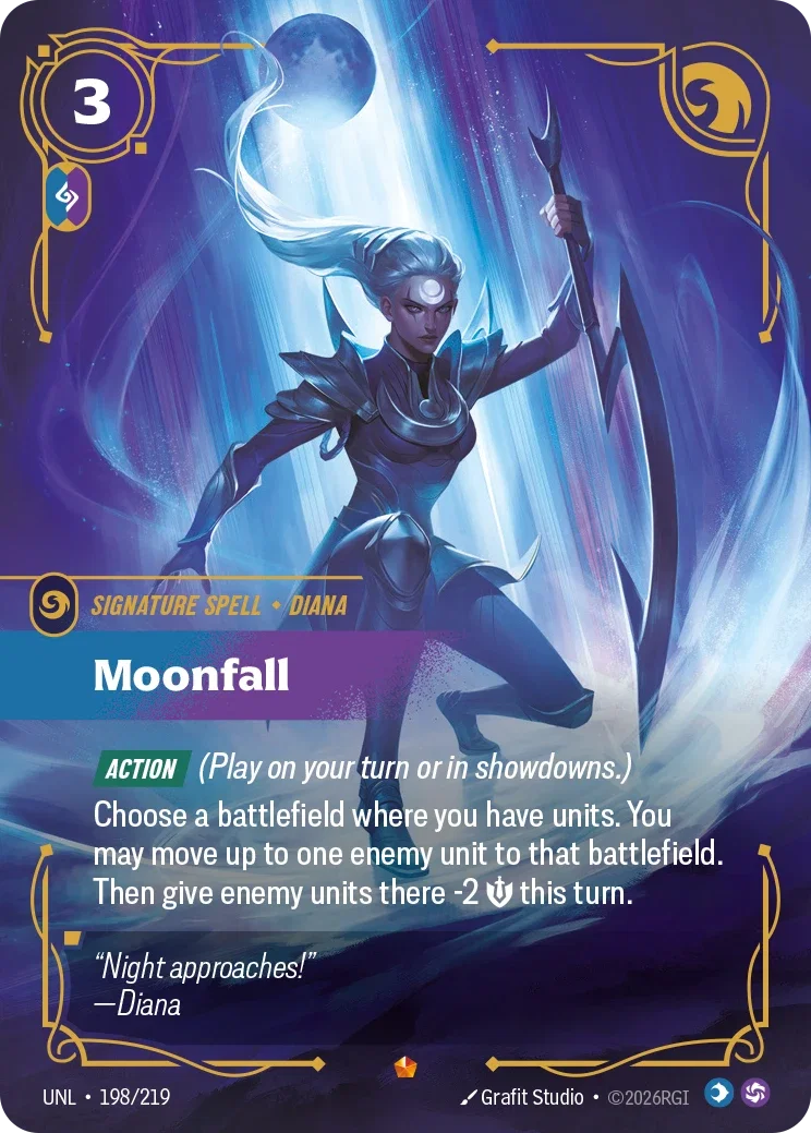 Moonfall art for Riftbound