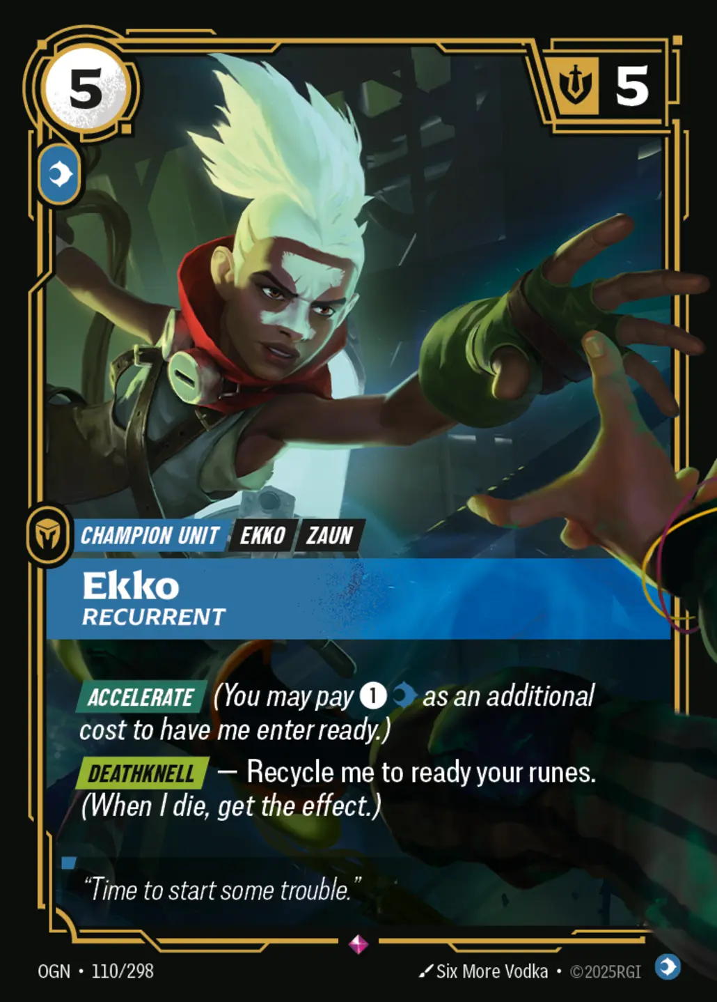 Ekko, Recurrent art for Riftbound