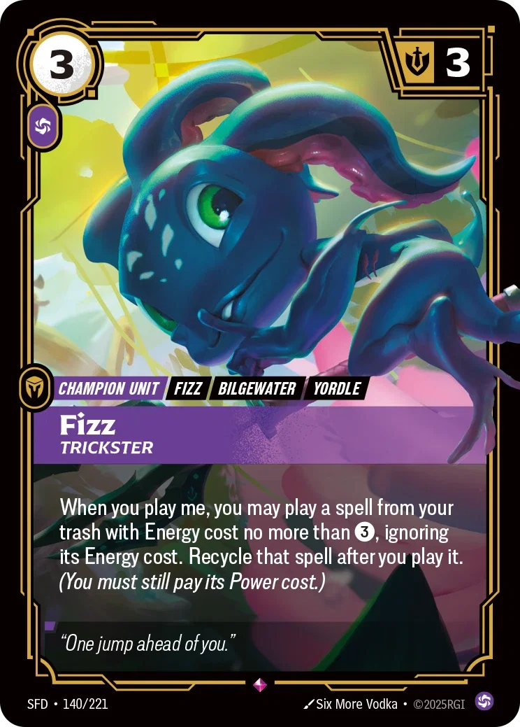 Fizz, Trickster art for Riftbound