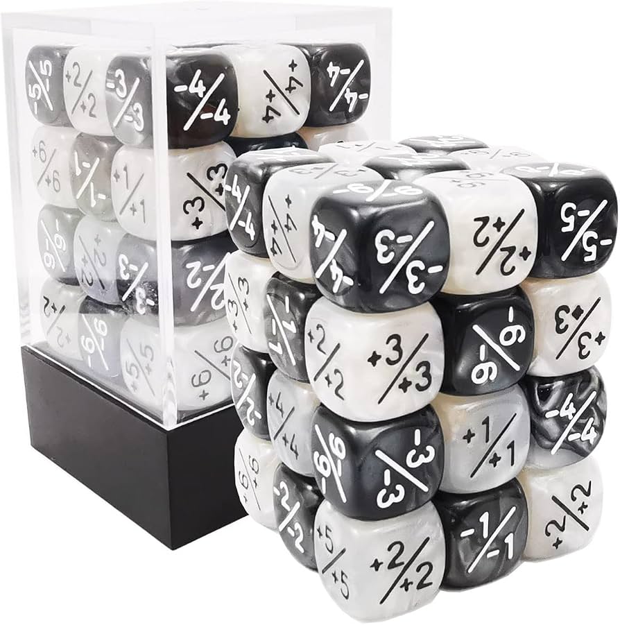 Plus and Minus dice