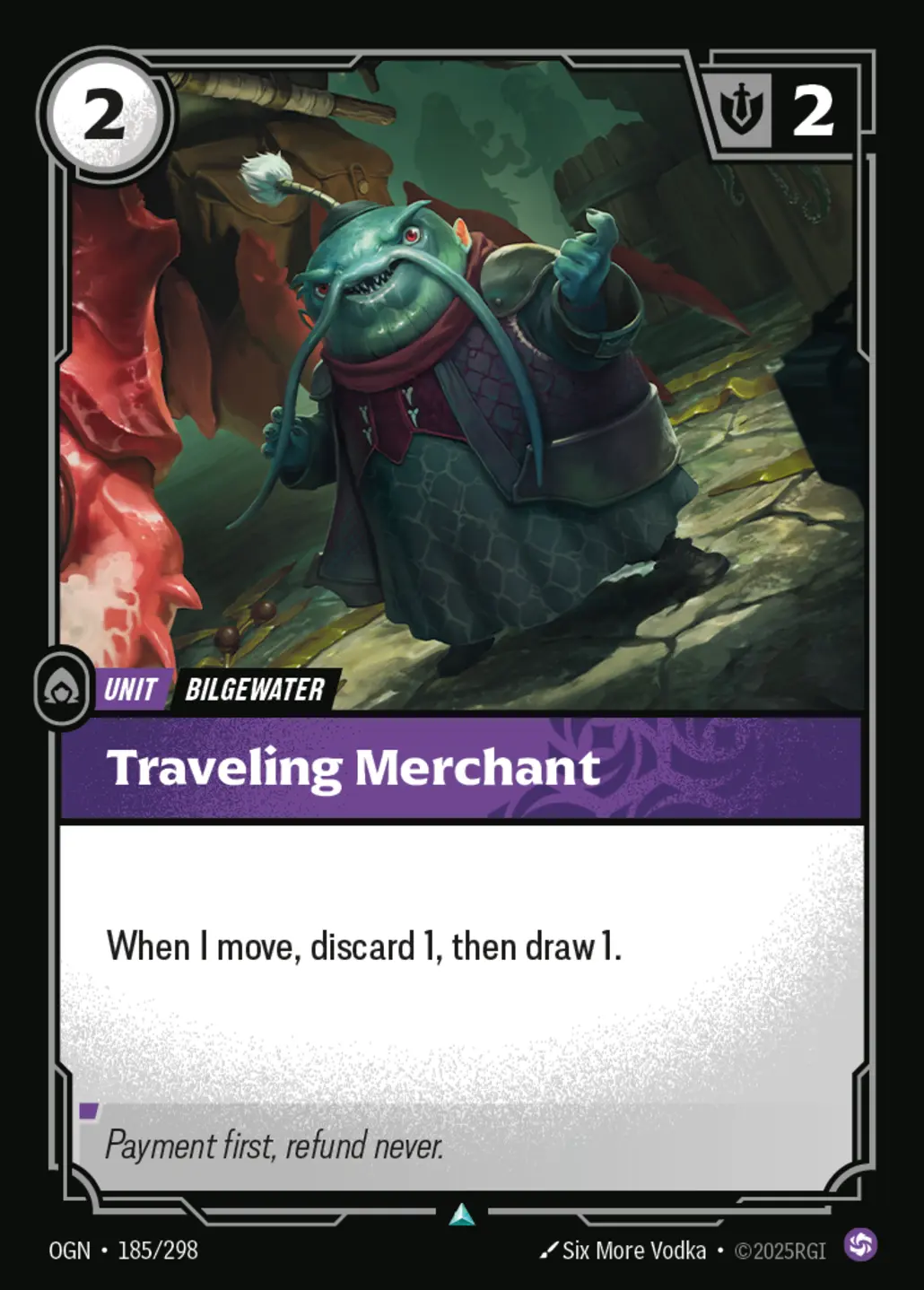 Travelling Merchant art for Riftbound