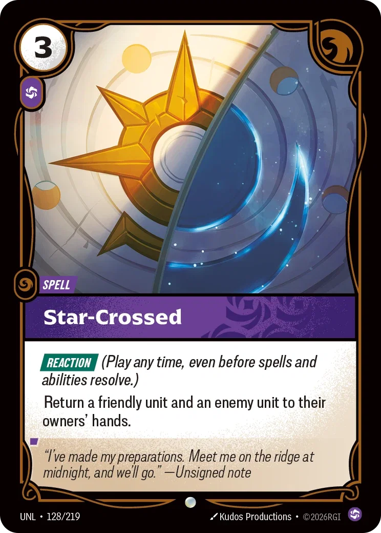 Star-Crossed art for Riftbound