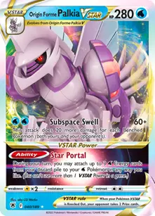 Origin Forme Palkia vstar card from Pokémon