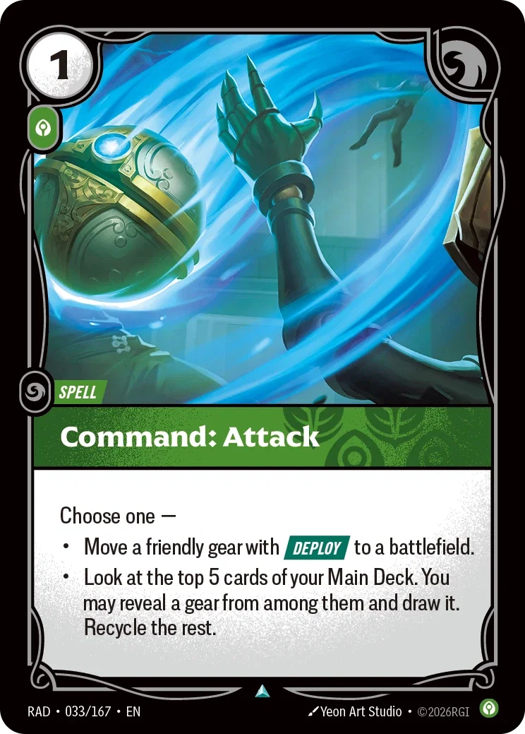 Command Attack art for Riftbound