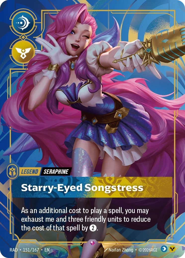 Radiance Seraphine Legend art for Riftbound