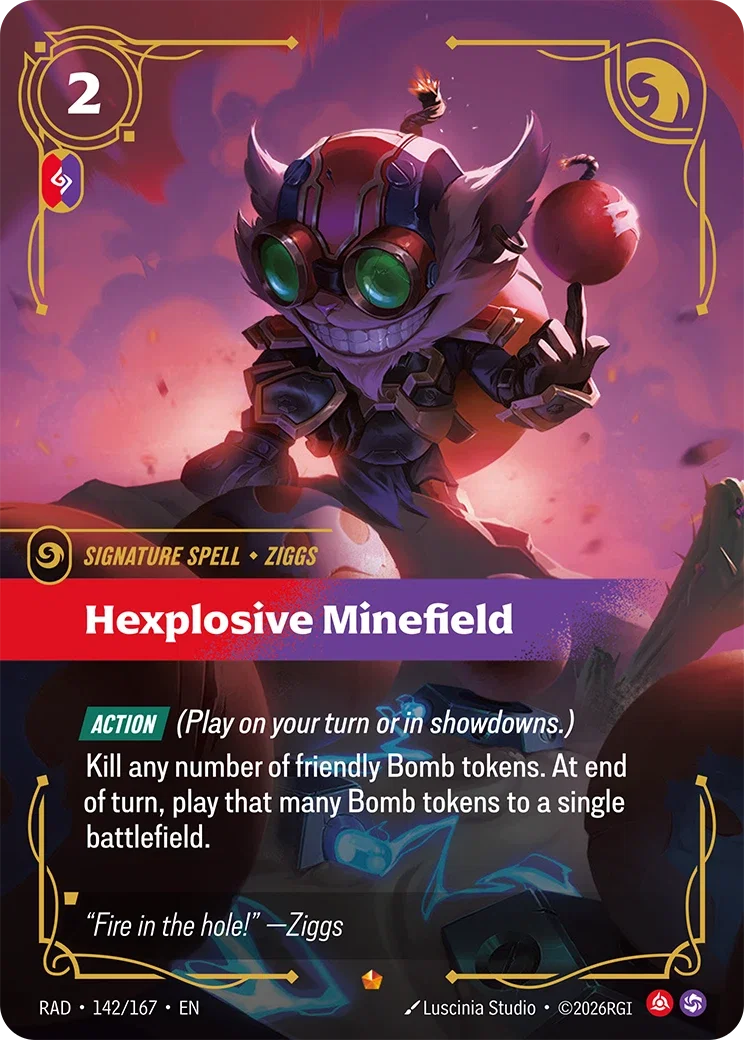 Ziggs signature art for Riftbound