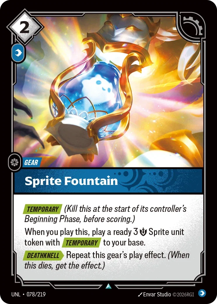 Sprite Fountain art for Riftbound