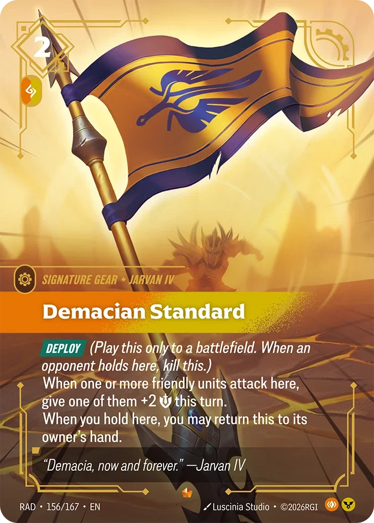 Demacian art for Riftbound