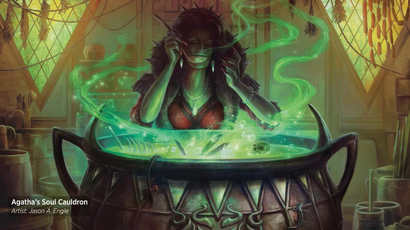 Agatha's soul cauldron art for mtg