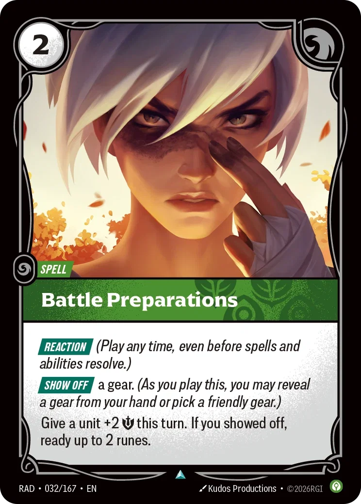 Battle preparation art for Riftbound