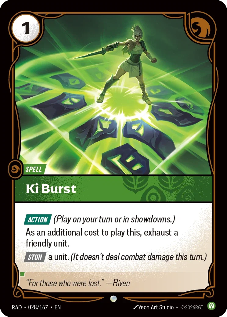 Ki Burst art for Riftbound