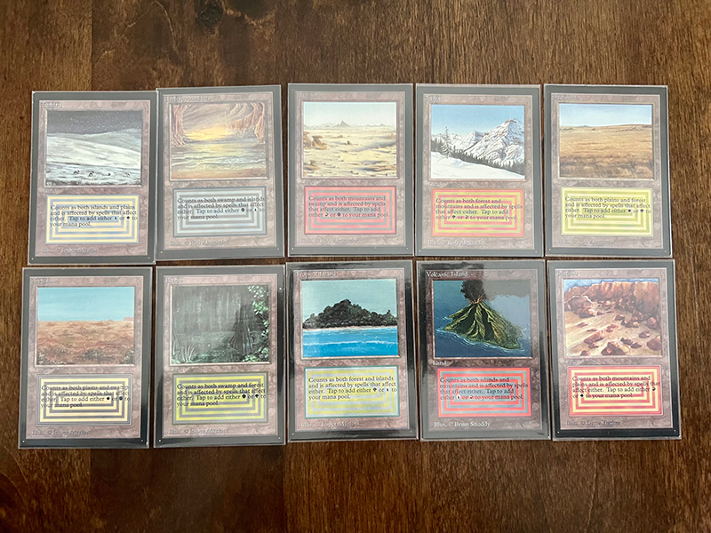 Magic: The Gathering cards in premium Katana sleeves by Ultimate Guard