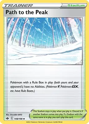 Path to the peak card from Pokémon