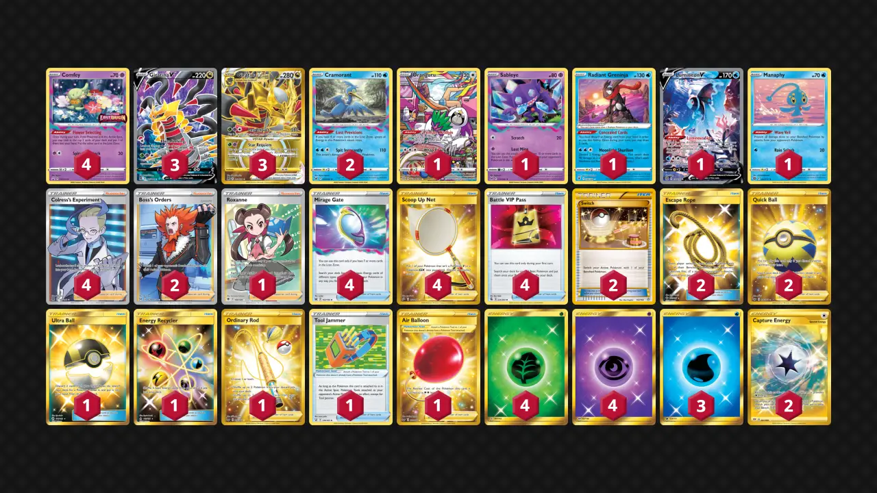 Giratina vstar Lost Zone decklist from Pokémon