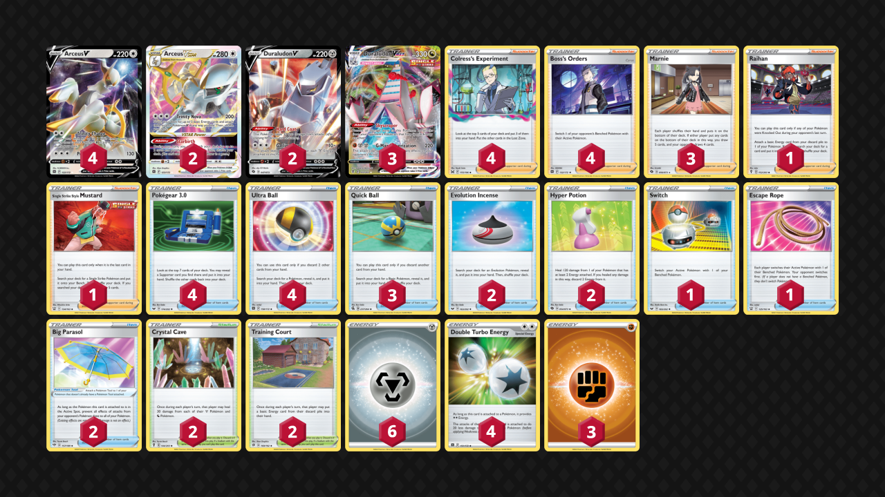Arceus Duraludon decklist from Pokémon