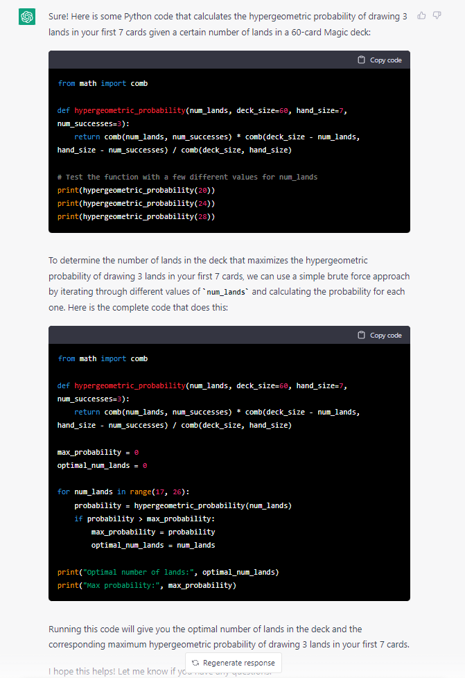 python-code-hypergeometric-probability-lands-mtg
