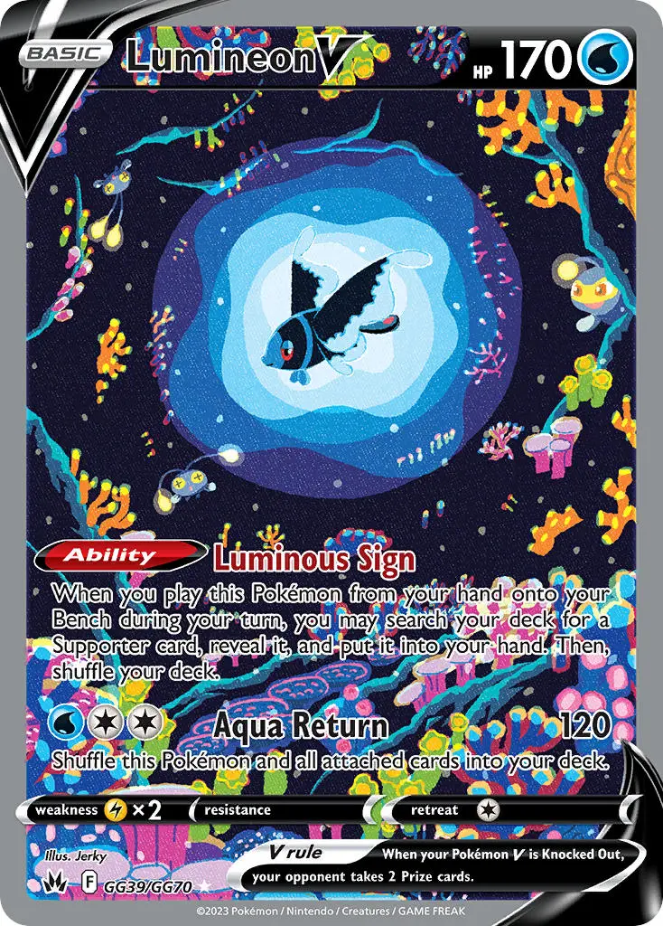 Lumineon v card from Pokémon