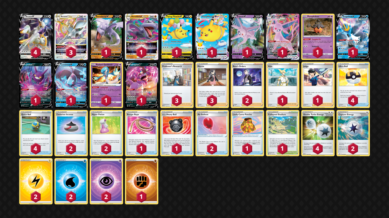 Arceus Counters Decklist from Pokémon