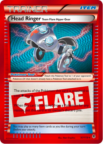 Head Ringer Item card from Pokémon