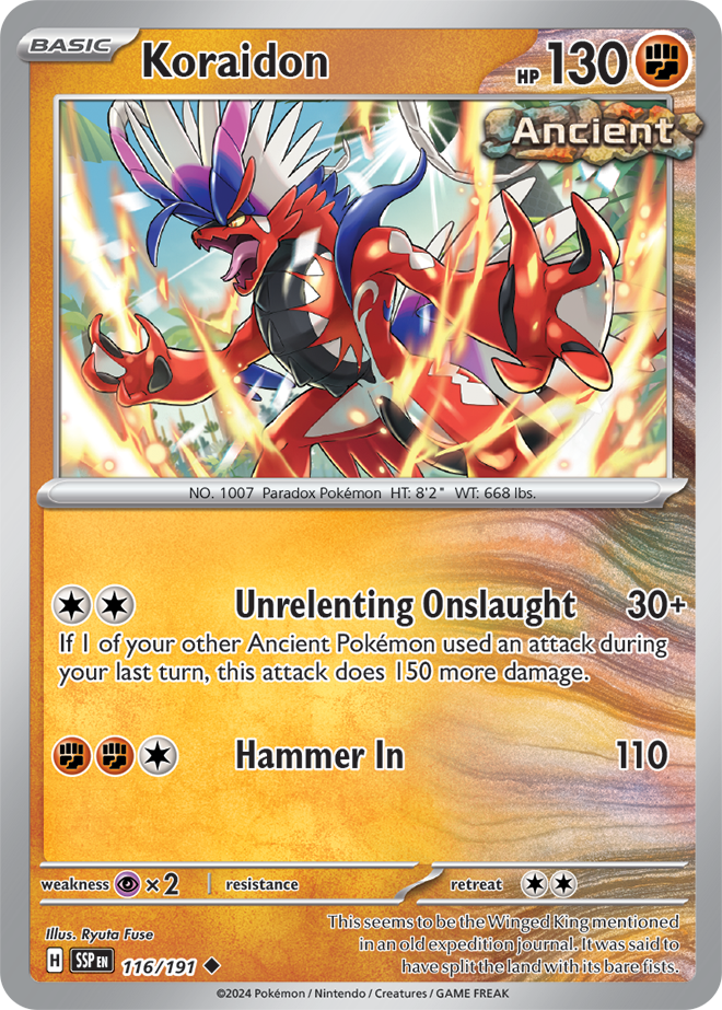 Koraidon card from Pokémon