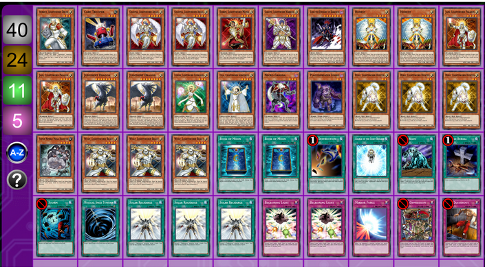 Lightsworns Decklist Edison Format from Yu-Gi-Oh!