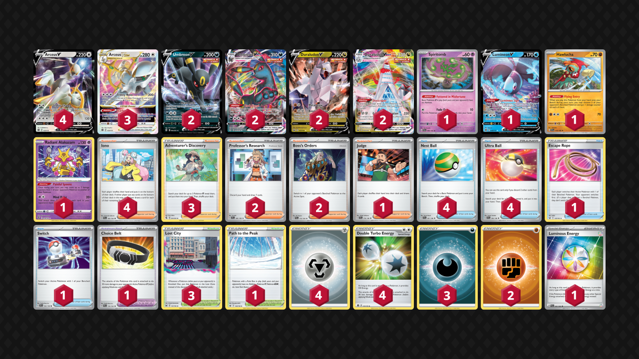 Arceus VSTAR / Duraludon VMAX / Umbreon VMAX Decklist from Pokémon