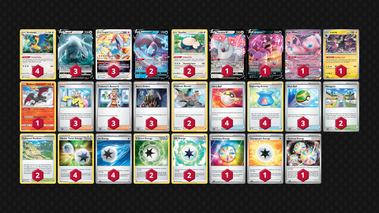 Colorless Lugia Decklist from Pokémon