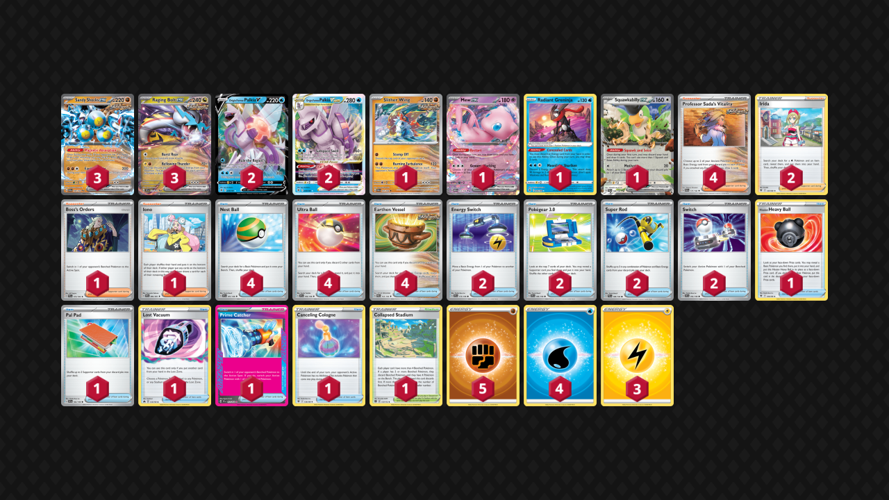 Raging Bolt Sandy Shocks Decklist from Pokémon