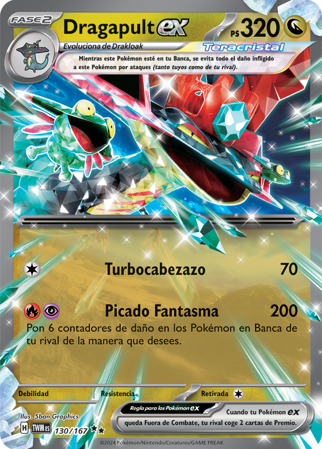 Dragapult ex card from Pokémon