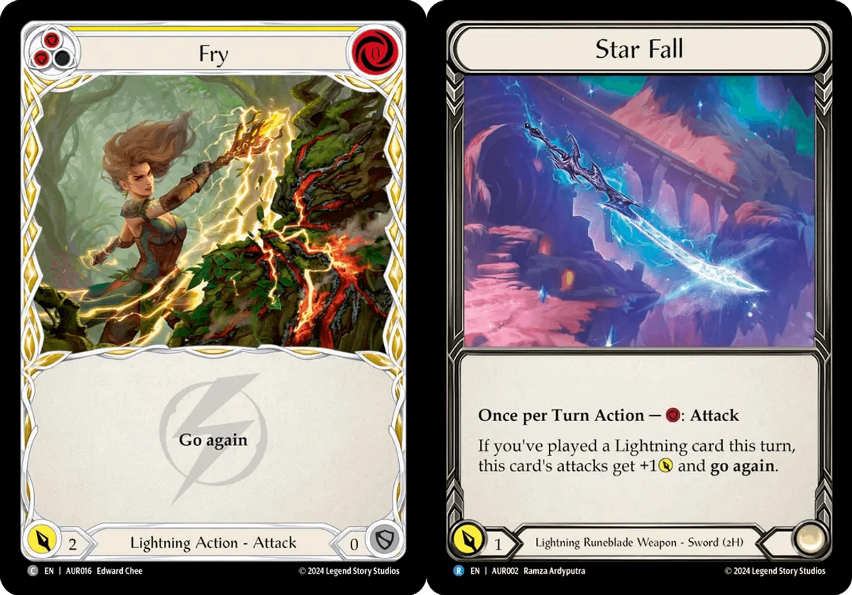 Fry card and Star Fall from Fresh and Blood