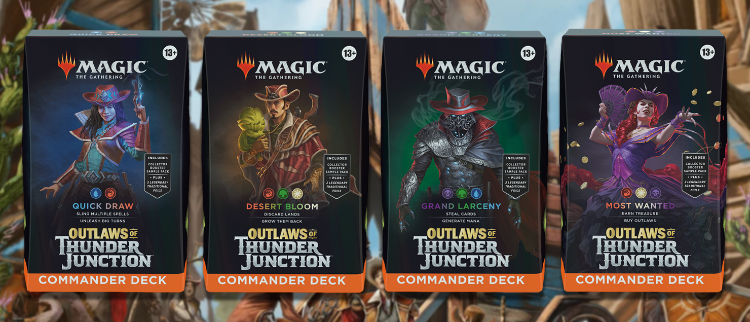 Precon review: Outlaws of Thunder Junction's new Commander Decks | Magic: The Gathering | Ultimate Guard - Magic: The Gathering - Ultimate Guard Precon review: Outlaws of Thunder Junction's new Commander Decks | Magic: The Gathering | Ultimate Guard - Magic: The Gathering - Ultimate Guard
